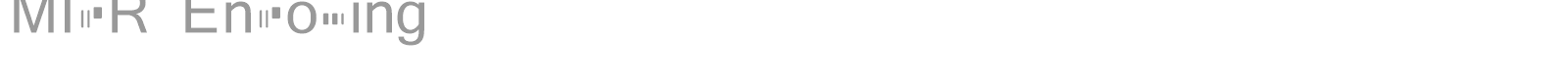 MICR Encoding font preview